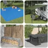 vidaXL Plane mit Ösen Hellgrau 6 x 6 m 90 gsm PE Produktbild-Vorschau 2