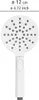 WENKO Soffione doccia DESIGN Bianco Ø 12 cm Doccia a mano Anteprima dell’immagine prodotto 6
