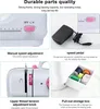 Collage of close-up images showcasing features of a sewing machine. Náhled obrázku produktu
