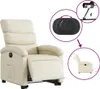 vidaXL Relaxsessel mit Aufstehhilfe Elektrisch Creme Produktbild-Vorschau 5