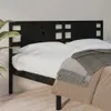 vidaXL Kopfteil Schwarz 126x4x100 cm Massivholz Kiefer -  Produktbild-Vorschau 2