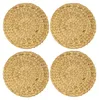HMF 37231-S4 Tischset rund geflochten aus Wasserhyazinthe, Produktbild-Vorschau 1