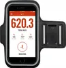 A running armband case holding a smartphone displaying a Nike running app. Produktbild-Vorschau