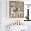 vidaXL Armadio a muro in vetro LUCCA Rovere Artisan 80 x 31 Anteprima dell’immagine prodotto 3