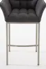 Barhocker HLO-CP1 E Stoff mit 4-Fuß Gestell  titangrau Produktbild-Vorschau 6