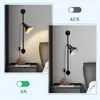 ZMH Wandleuchte Innen Schwarz Wandlampe  Wandbeleuchtung Produktbild-Vorschau 7