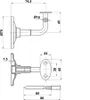 Handlaufstütze Handlaufhalter Metall Antik Messing Produktbild-Vorschau 2