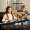 SucceBuy 88-klawiszowe składane pianino z obsługą Bluetooth Podgląd zdjęcia produktu 3