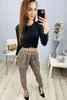 Pantaloni aladdin da donna pantaloni harem; leo-marrone Anteprima dell’immagine prodotto 3