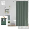 Urban Living Duschvorhang "DARK LEAF" Dusch-Vorhang 153306 Produktbild-Vorschau 2