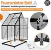 UISEBRT Premium Gewächshaus Aluminium 125x180x195cm, 2.25m² Produktbild-Vorschau 3