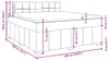 vidaXL Boxspringbett mit Matratze Hellgrau 180x200 cm Stoff Produktbild-Vorschau 8