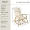 Fauteuil à bascule Roca - beige Voir les images du produit 6