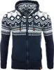 Reslad Herren Grobstrick Norweger Winter Strickjacke mit Produktbild-Vorschau 3