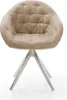 DELIFE Esszimmerstuhl Gaio-Flex Mikrofaser Beige Vintage Produktbild-Vorschau 2