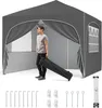 Tente pliante COSTWAY 3 x 3 m avec 4 parois latérales Voir les images du produit 1