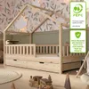 Crazy Pine Hausbett mit Schubladen 120x200 cm – Kinderbett Produktbild-Vorschau 9