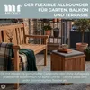Teakbox Oxford mit Sitzkissen Teakholz massiv Hocker Garten Produktbild-Vorschau 13