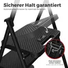 Trittleiter 3 Stufen klappbar, Stahl bis 150 kg, Klapptritt Produktbild-Vorschau 2