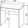 Schreibtisch FORDE - Geräumig - Mit Schublade - Kashmir - Produktbild-Vorschau 3