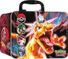 A Pokémon trading card game collector's tin featuring a large, crystal-like Charizard on the front. Náhled obrázku produktu