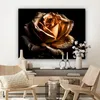 MuchoWow® - Leinwandbilder - Rose - Gold - Floral - Produktbild-Vorschau 7