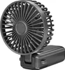 A close-up studio shot of a black portable fan. Produktbild-Vorschau
