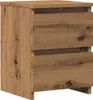 vidaXL Nočný stolík Artisan dub 30x30x40 cm materiál na Náhľad obrázku produktu 1