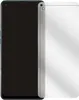 A clear screen protector is shown next to a smartphone. Produktbild-Vorschau