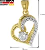 trendor 41486 Ketten-Anhänger Herz Gold 333/8K an goldplattierter Silberkette 6 Produktbild-Vorschau