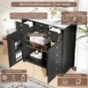 okwish Waschtischunterschrank Keramikwaschbecken Modernes Produktbild-Vorschau 6