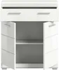 Badezimmerschrank Scout Xonox Weiß Hochglanz 74x88x31 cm Produktbild-Vorschau 3
