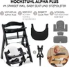 Hauck Hochstuhl Alpha Plus Black - im Sparset Produktbild-Vorschau 2