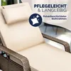 CASARIA® Sonnenliege mit Rollen 7cm Auflage Extra Breit Produktbild-Vorschau 7