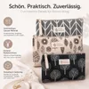 3x Kleine Reise Kosmetiktasche Kulturbeutel, Canvas, Produktbild-Vorschau 2