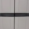 vidaXL Gartenschrank Grau und Schwarz 65x37x165 cm PP Produktbild-Vorschau 14