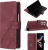 Hülle für Samsung Galaxy Z Fold 5 Prägung Flip Leder Produktbild-Vorschau 1