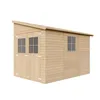 Abri de jardin en bois (avec paroi latérale) - débarras Voir les images du produit 5
