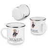 Mr. & Mrs. Panda Emaille Tasse Security Mitarbeiterin Herz Produktbild-Vorschau 4