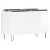 vidaXL Mobile porta dischi bianco lucido 74,5x38x48 cm Anteprima dell’immagine prodotto 3