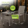 Juskys Polyrattan Gartentisch Yoro eckig - wetterfest 60x60 Produktbild-Vorschau 4
