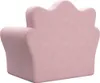 vidaXL Divano letto per bambini rosa morbido peluche Anteprima dell’immagine prodotto 6
