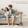 Beistelltisch mit Rollen Höhenverstellbar (45-80cm) Holz Produktbild-Vorschau 6