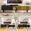 UnboxG Schwarzes TV-Board 169×29,8×44 cm – ausziehbar bis Produktbild-Vorschau 12