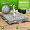 tillvex® Granit Sonnenschirmständer mit Rollen & Produktbild-Vorschau 2