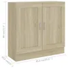 Bücherschrank Sonoma-Eiche 82,5x30,5x80 cm Holzwerkstoff Produktbild-Vorschau 8