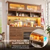 Buffet moderne Flieks avec éclairage LED et application, Voir les images du produit 7