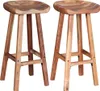 vidaXL Sgabello da bar 2 pz. Legno massiccio di acacia Anteprima dell’immagine prodotto 8