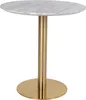 Esstisch >Bolzano< in Weiss, Marmor - 70x75x70cm Produktbild-Vorschau 1