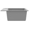 The Living Store Granit-Küchenspüle Einzelbecken Grau Produktbild-Vorschau 5